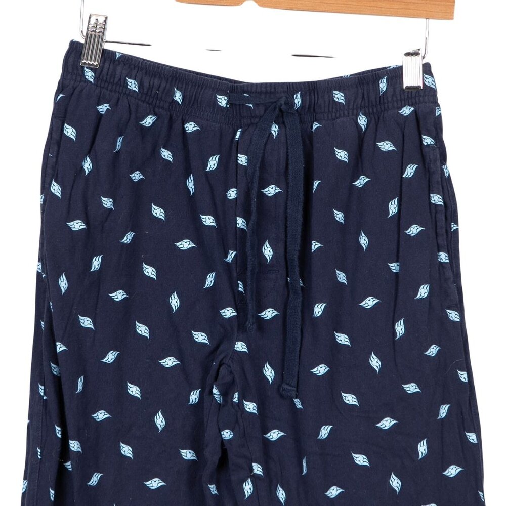Disney Cruise Line Pajama Pants S Mens Blue Mickey Mouse Cotton Lounge Bottoms - Picture 2 of 5